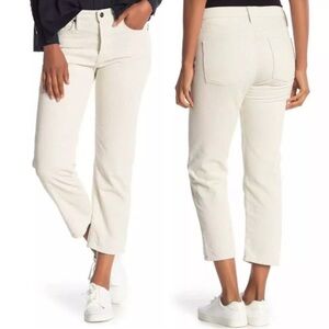 •VINCE• Union Slouch Straight-leg Crop Jeans in Natural 100% Cotton Size 25‎